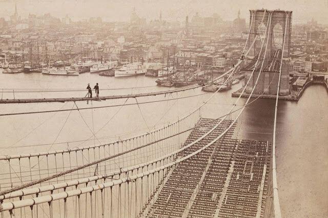 Brooklyn Bridge Construction - 1869-1886