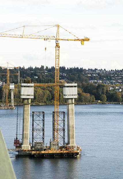 Towers under construction